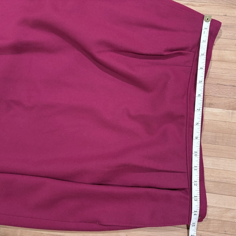 Pendleton 100% Wool Raspberry Pink Midi Skirt Cla… - image 7